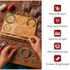 Bamboo Bead Board for Jewelry Making – Natural Bamboo Bracelet & Necklace Design Organizer with Grooved Sizes