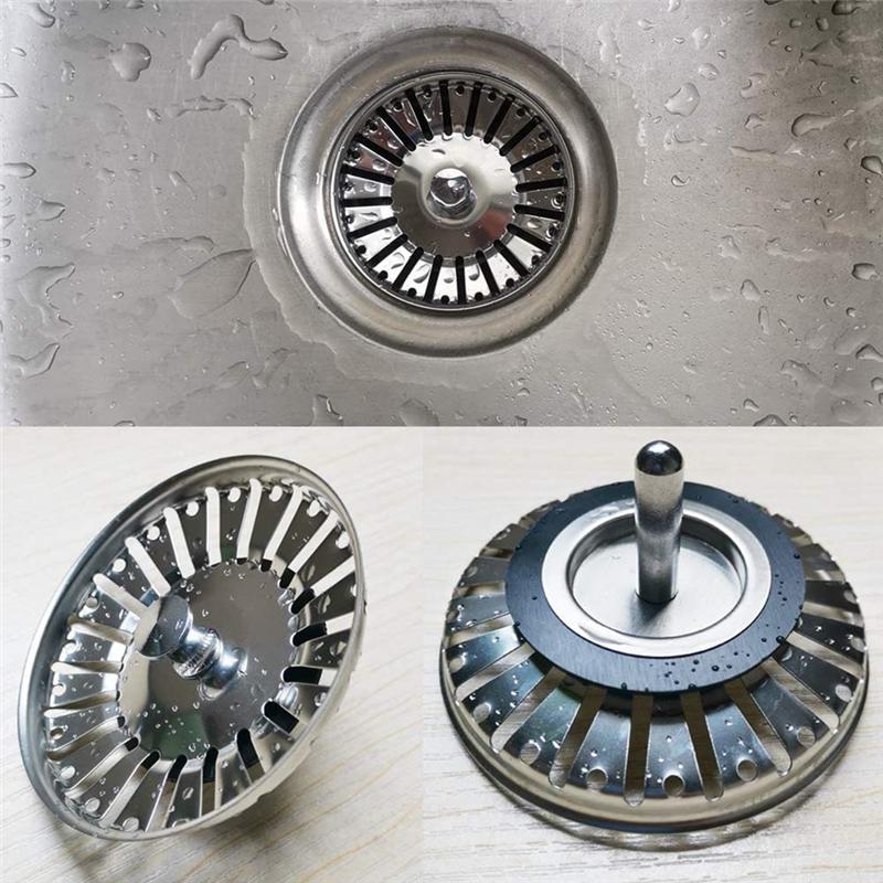 ABGR-Kitchen Sink Accessories Vegetable Washbasin Strainer 84Mm Drainer Sealer Umbrella Waste Sink Filter