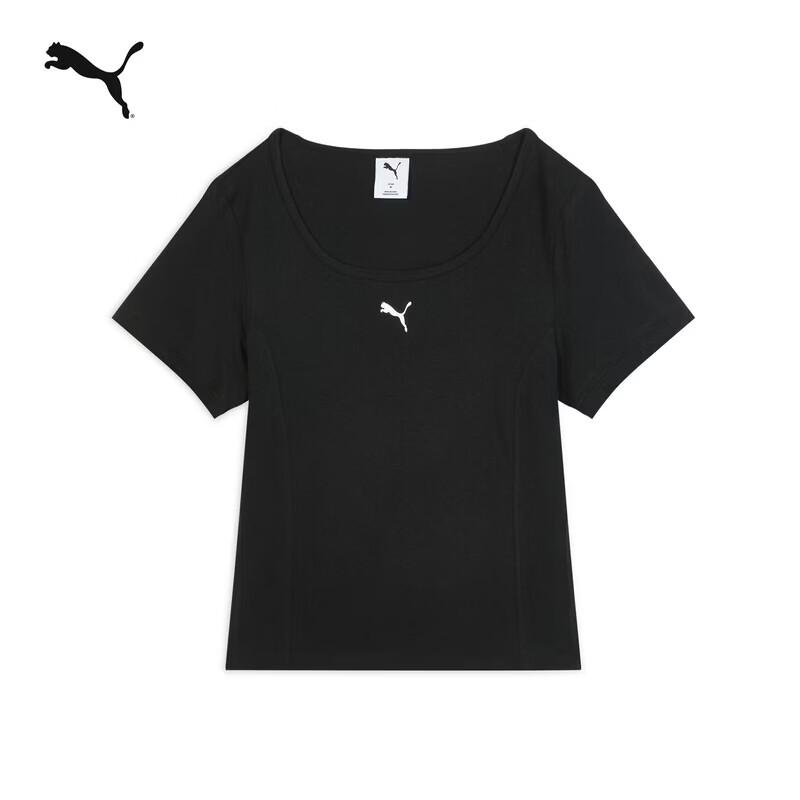 PUMA Women s Logo Cotton Short Sleeve T-Shirt M