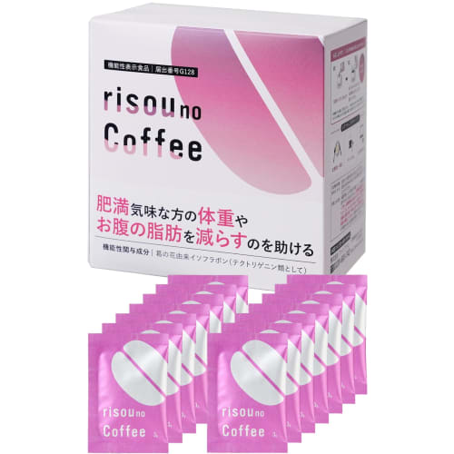 

Фанфары Risou Coffee Пробный (Кофе для поддержки диеты / 14 пакетиков) Функциональное питание (Изофлавоны цветков кудзу / Древесный уголь / Масло MCT) Вкусные без сахара Инс