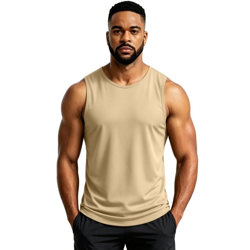 Men S Sleeveless Workout Tank Top Summer Breathable Quick Dry