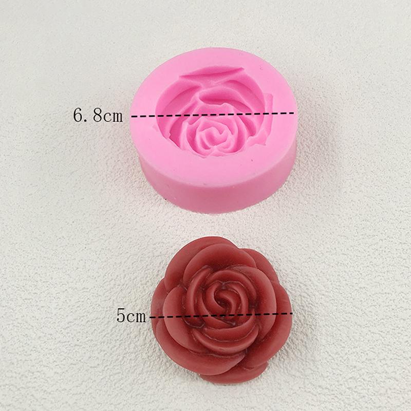 1Pc 3D Rose Design Silicone Mold - DIY Tool For Chocolate Cake Fondant Wedding Cake Baking Flowers Soap Decorating Craft