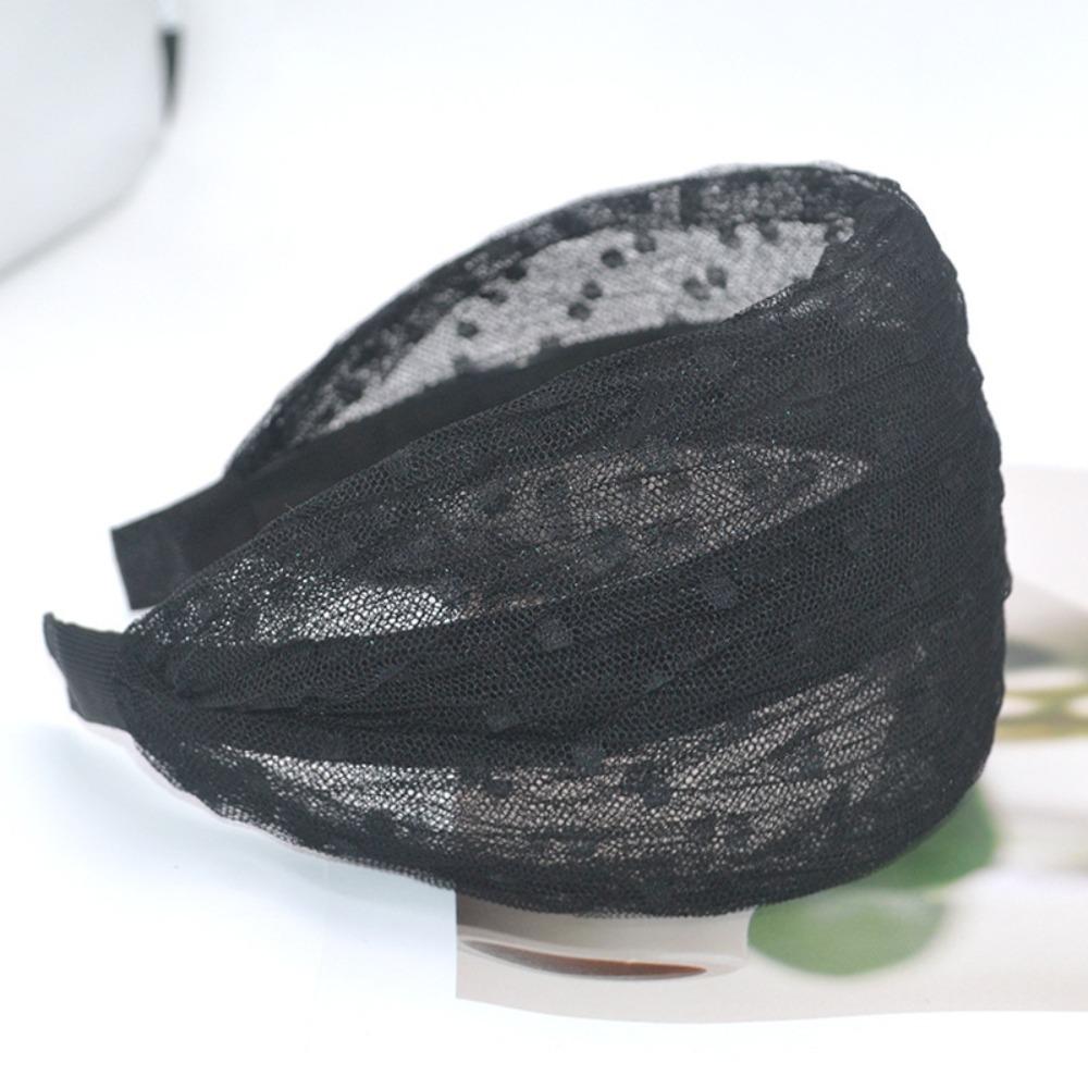 Elastic Wide Side Hair Hoop Non Slip Women Lace Hairbands For Women Girls