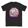 Pokémon Mew Cute Ramen Time Chibi Graphic T-Shirt Black Unisex Casual Anime Streetwear Women And Men T-shirts