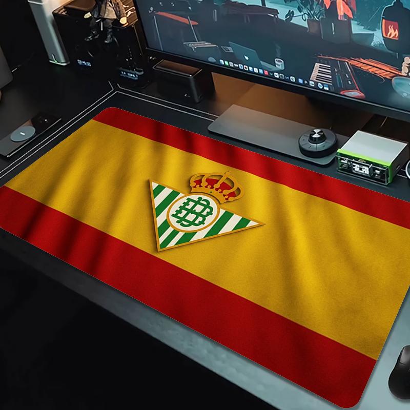 Real Betis Mouse Pad Large Gaming Table Cushion Non-slip Laptop Tablet Big Mousepad XXL Mat Mini PC Playmat With Lock edge_xia