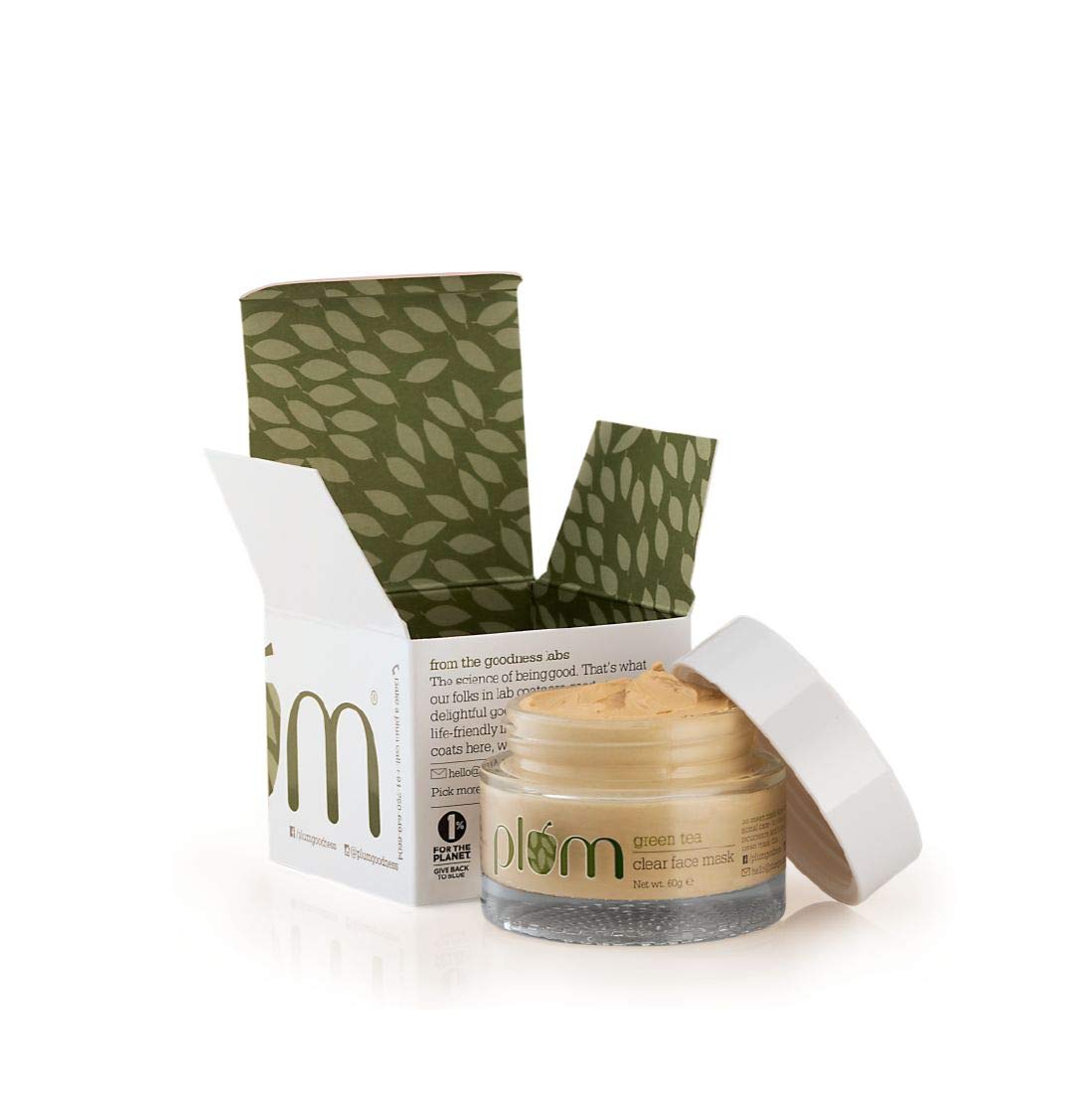 

Plum Green Tea Clear Face Mask 60g Pack of 1 | Vegan Skincare for Oily & Acne-Prone Skin