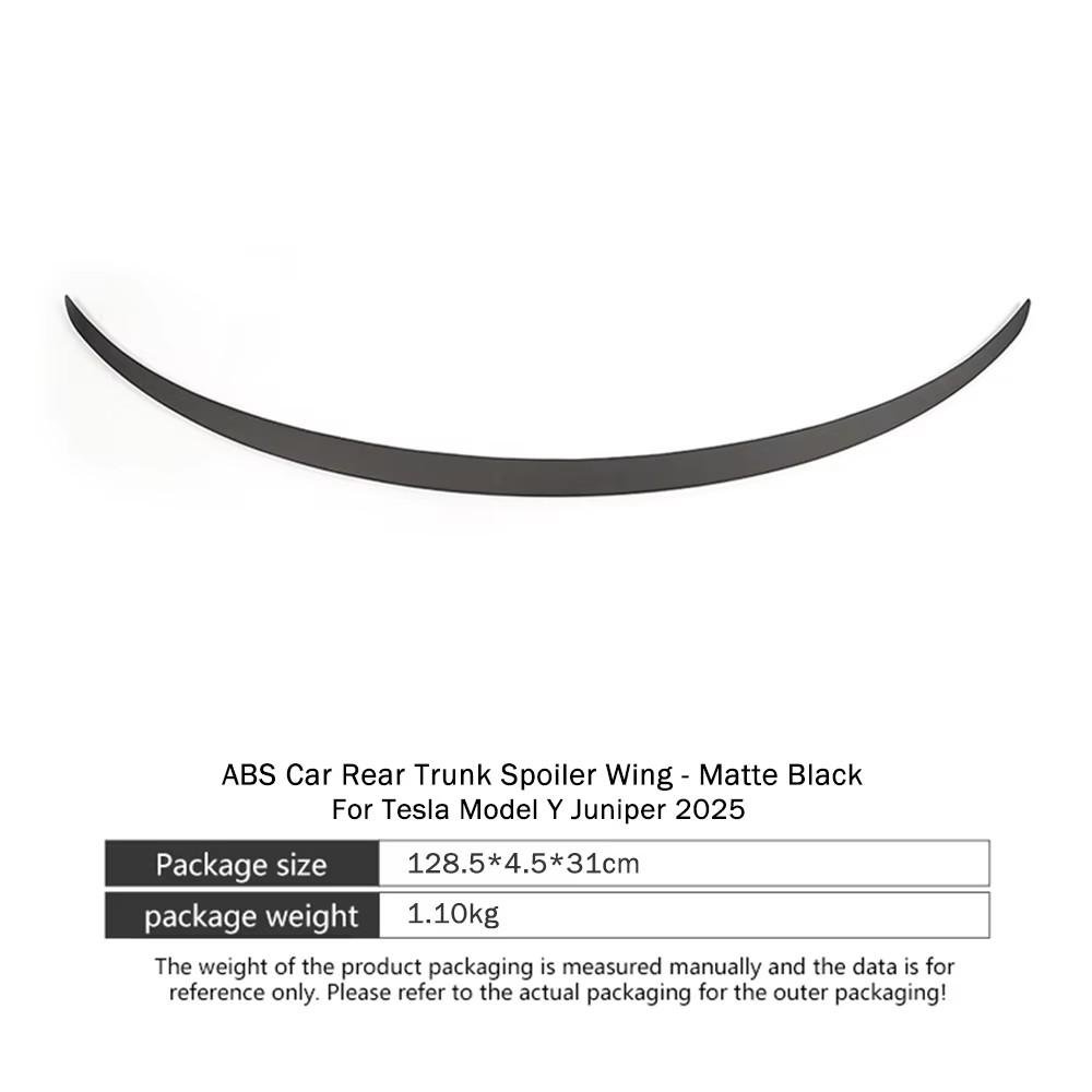 

High Performance Spoiler For Tesla Model Y 2025 Juniper ABS Trunk Wings Matte Carbon Fiber Pattern Auto Modified Accessories