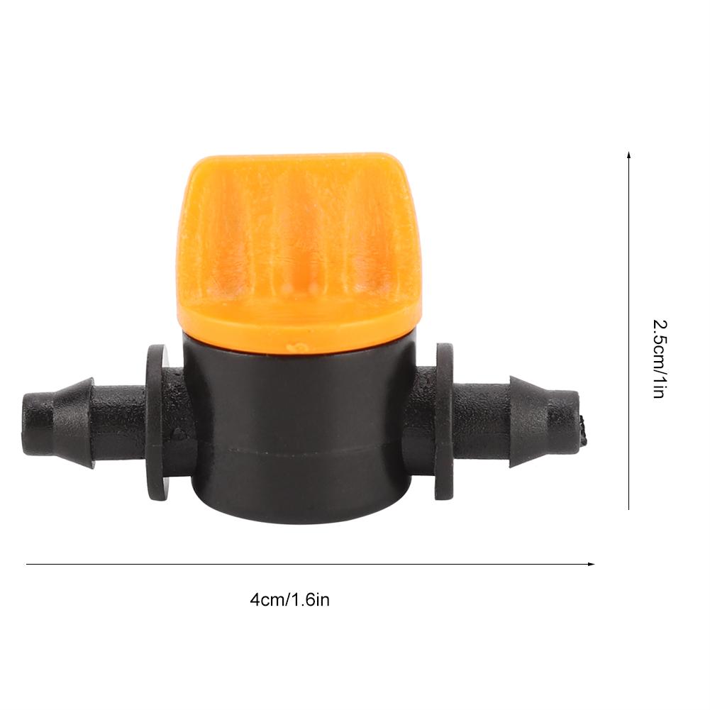 100Pcs Garden Irrigation 2 Way PVC 4/7 Waterstop Straight Connector Hose Valve Tool