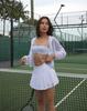 ALO Women's Summer High-Waist Tennis Skirt - Yoga, Golf, Anti-Exposure, Pleated, Quick-Dry Sports Skort