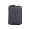 Women's RFID Multi-Slot Accordion Cowhide Card Holder with Anti-Theft Protection