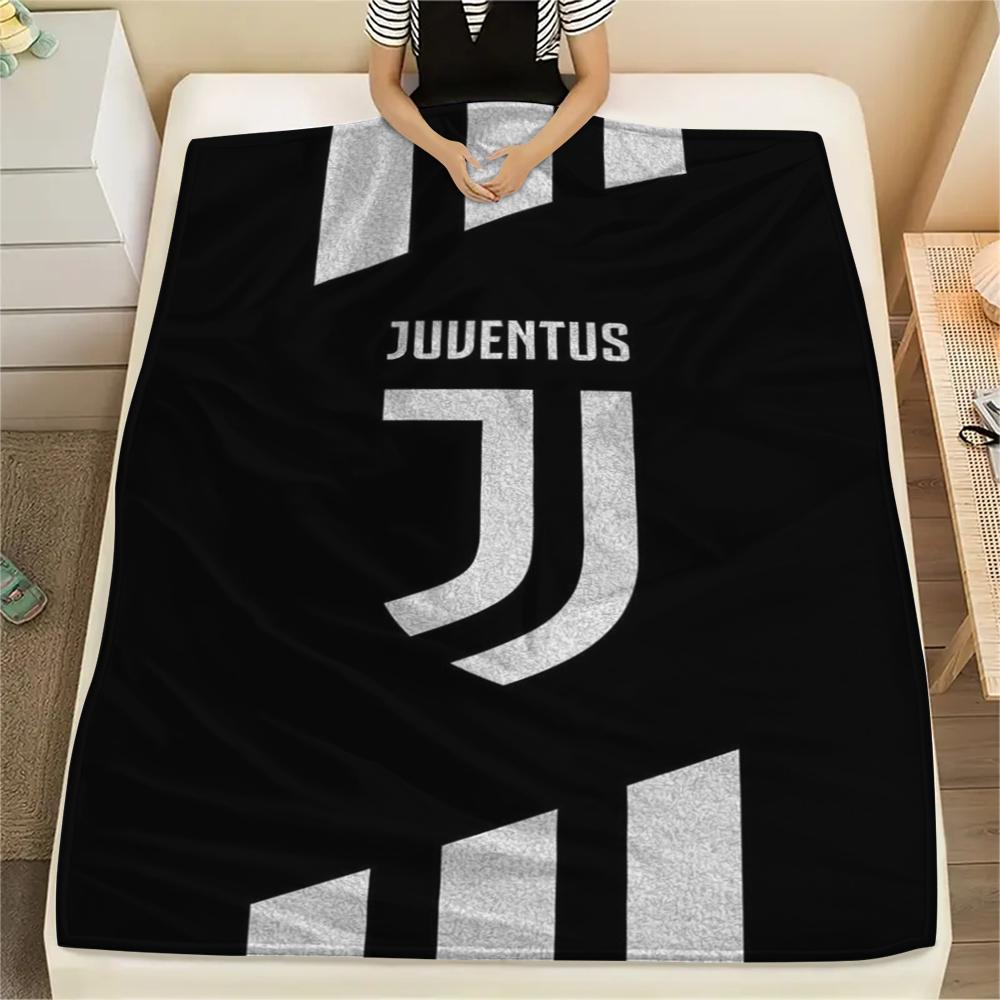 1 Stück Juventus FC Aufdruck Flanelldecke, Hohe Qualität, Bequem für alle Jahreszeiten, Heimdekoration, Wärme und Komfort, Perfekt für Weihnachtsgeschenke