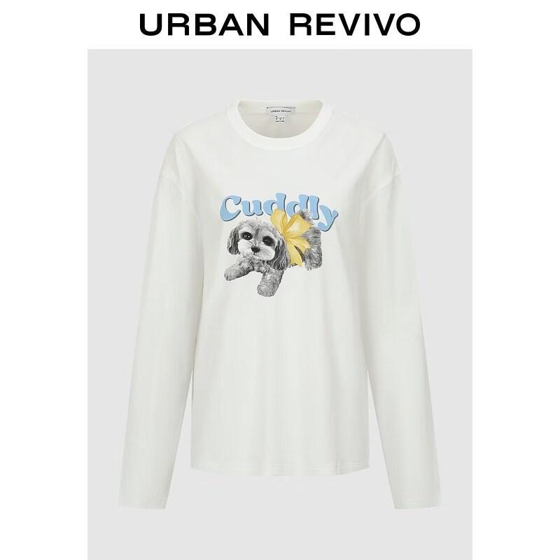 UR Women s Puppy Print Cotton T-Shirt L