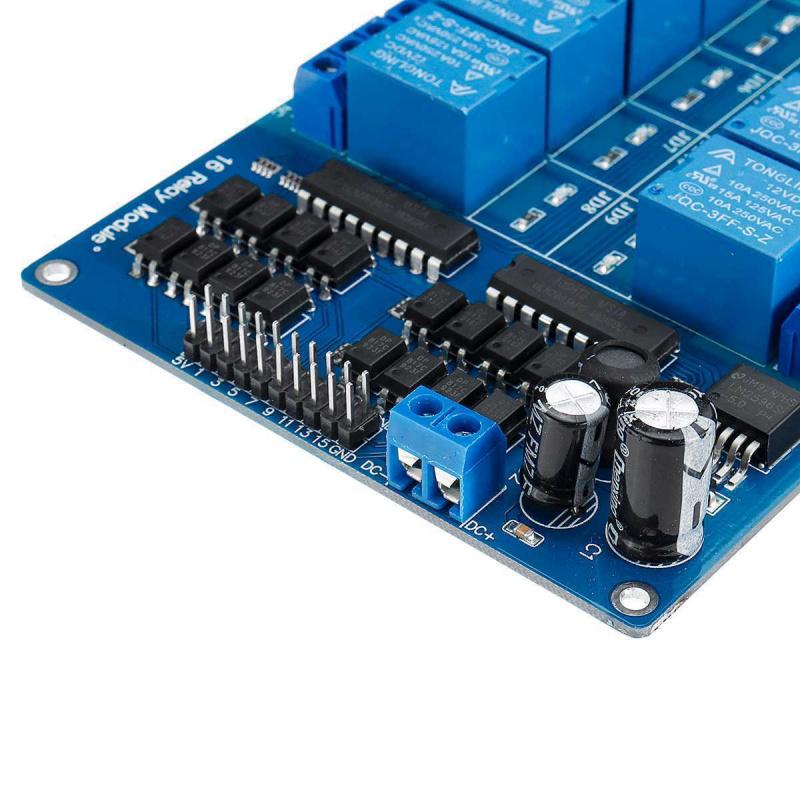 16Road 5V 12VRelay Module Relay Control Board With optocoupler BeltLM2576Power Supply