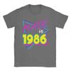 Made in 1986 40th Birthday Retro 40 Years Old 80s Vintage Cotton TShirt For Unisex Summer Y2K Retro TShirts ONeck Trending Tees