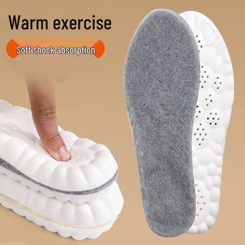 

Подлинные стельки с подкладкой из кашемирового бархата: Теплый, Удобный, Дышащий, Защищающий от запаха, Влагоотводящий, Антибактериальный дезодорант для зимних сноубутсов 45-46 серый