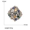 Vintage Rhinestone Brooch Versatile Fashion Collar Pin Fixed Clothes Cardigan Shawl Silk Scarf Buckle Multifunctional Clothing