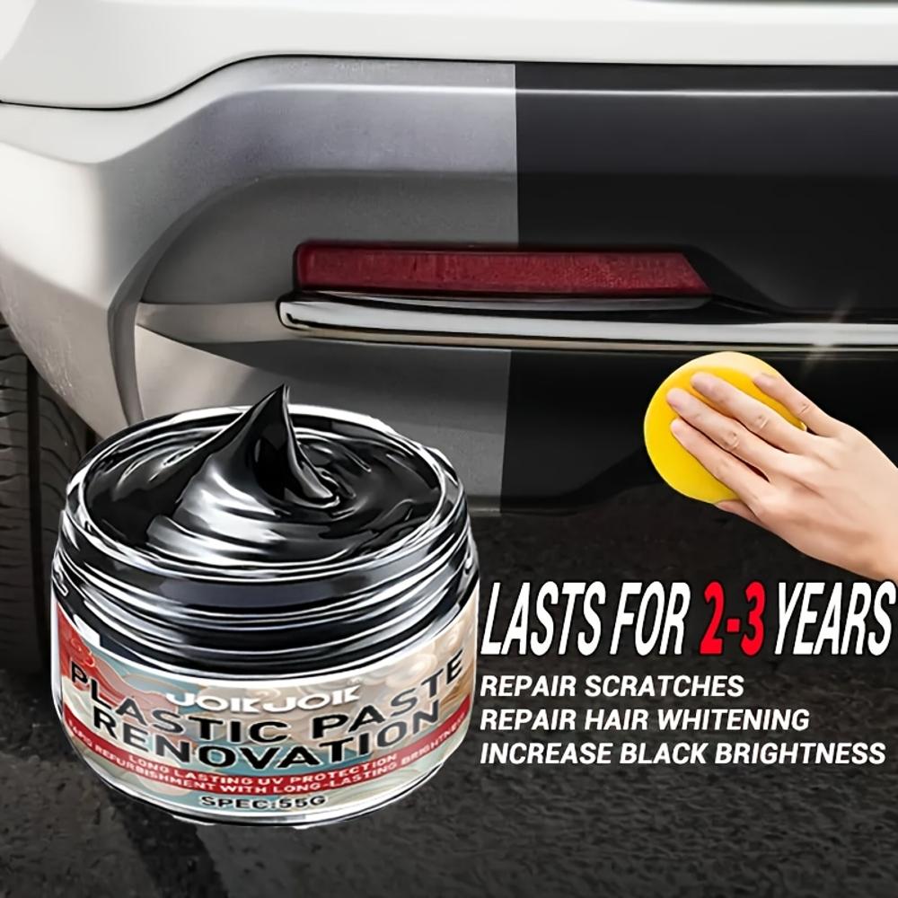 Car Plastic Renewal & Tire Shine Wax - Scratch Repair, Anti-Oxidation & Gloss Restorer for Cars, Motorcycles & Bicycles | Interi