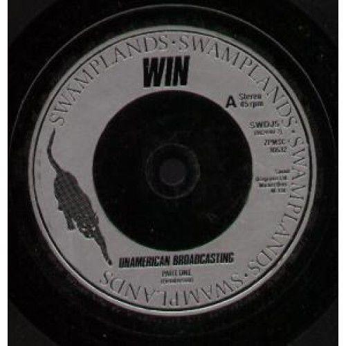 

7-дюймовая пластинка WIN Unamerican Broadcasting Часть первая SWDJ5PROMO Swamplands 1985 Не-Япония Рок Б/у