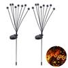 2Pcs LED Solar Scary Eyeball Swaying Lights Realistic 3D Design