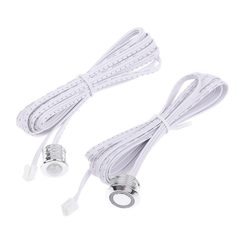 Dc 12-24V 5A Led Lamp Door Control Masking Type Sensor Mini Touch Sensor Cabinets Dupont Connector Cable Sensing Switch