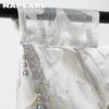 1PZ NAPEARL Nastro Pieghettato a Tirare Colorato Tenda in Tulle Stile Semplice Spessa Trasparente Tenda da Finestra Per Soggiorno Cucina Decorazione Casa