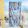 Bluey Bingo Adventure Beach Towel Super Soft & Absorbent Comfortable Lightweight Suitable for Sports, Travel, Swimming, Yoga, Bathroom, Beach, And Poo