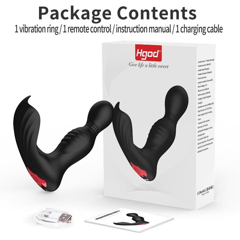 Batman Gouge Prostate Massager APP Remote Control Silicone Rear Anal Plug Male Masturbator