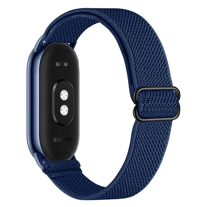 Braided Strap for Xiaomi Mi Band 8 Elastic Nylon Solo Loop Adjustable Watchbands Replacement Correa Bracelet for Miband 10/9/8