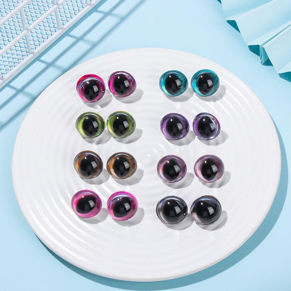 Color Toy Accessories DIY Eyes with Eyelashes Doll Accessories Stuffed Animal Supplies 3D Eyes