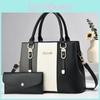 Fashionable Stripe Color Block Mother And Child Bag With Large Capacity For Stylish Women