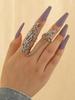 1PC Women's Fashion Design Zircon Ring Zircon Accessories Suitable for Date, Party, Festival Gifts-1488