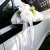 European Style Wedding Decor Ribbon Bow Car Decoration Bow Floral Ornaments  Wedding Party Layout