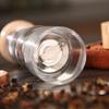 Wood Pepper Grinder Mill, Acrylic Sea Salt Shaker With Adjustable Coarseness, Refillable Manual Ceramic Core Spice Crusher