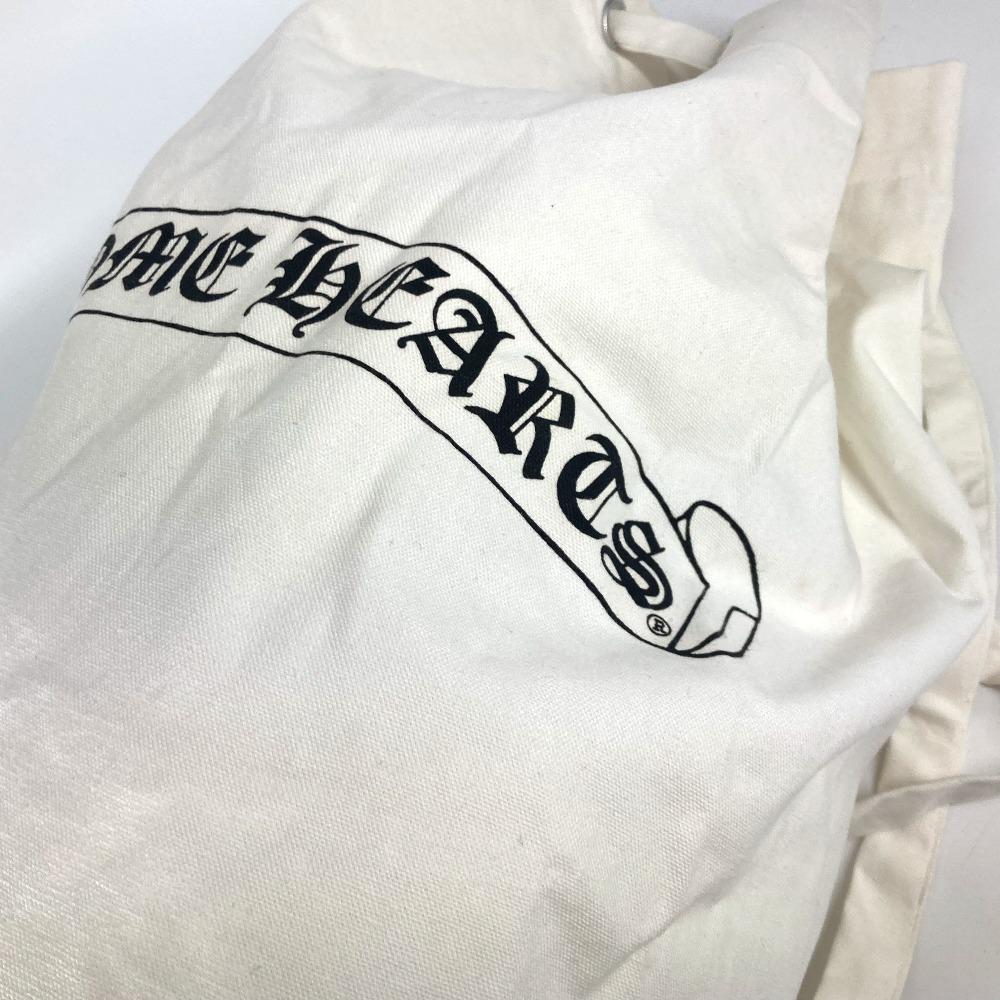 CHROME HEARTS logo Drawstring bag Shoulder Bag cotton White