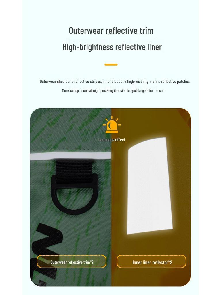 Yasi'an Inflatable Life Jacket - Lightweight, High-Buoyancy Vest for Adult Sea Fishing