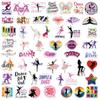 50Pcs/Set Dancer Slangs Series 01 Stickers DIY Fashion Waterproof Doodle Decals Stickers