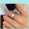Stylish Korean Minimalist Heart Shaped Ring For Women Adjustable Fashion Accessory