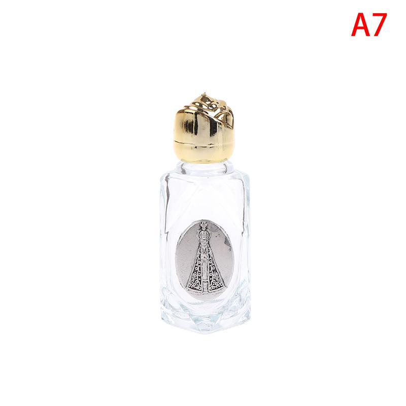

1Pc Portable Catholic Holy Water Bottle Golden Christian Virgin Sculpture Bottle Holy Water Bottle Used To Hold Holy Water A7