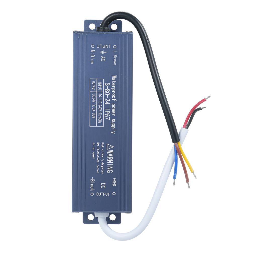 IP67 Waterproof LED Driver Switch Power Supply Transformer Adapter AC 180V-240V To DC 24V 400W
