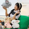 Little Rabbit Plush Toy Cute White Rabbit Doll Children Sleep with Throw Pillow Gift Exchange