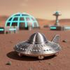 Druk 3D Statua UFO Kreatywna Ozdoba Sci-Fi Lekka Dekoracja Biurka dla Fanów Kosmosu Dekoracja Salonu