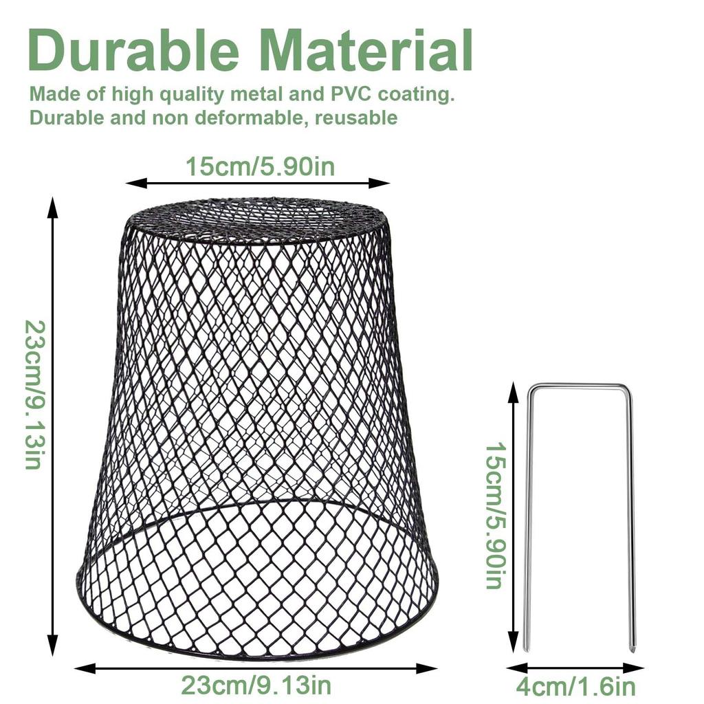 5/10pcs Wire Plant Protection Cover Garden Roof Seedlings Fruit And Vegetable Protection Cage Prevent Rabbits Chickens Squirrels