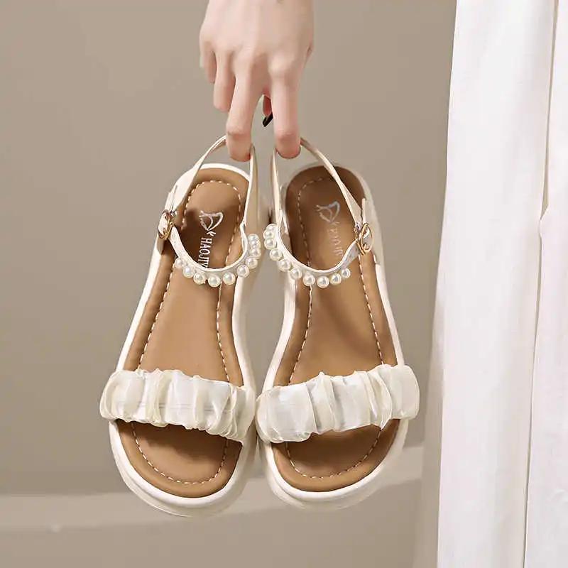 Fashion Chunky Thick Heeled Women's Room Slippers Summer Women's Flat Sandal Shoes Boots Ladies White Sneakers Sports Loafersy