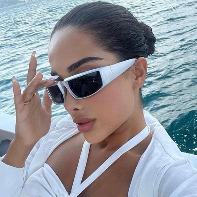 New Sports Sunglasses Women Punk Goggle Brand Designer Sun Glasses Men Silver Shades Uv400 Eyewear
