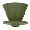 Silicone Coffee Dripper Reusable Cone Coffee Filter Holder for Travel Hiking Camping Home OfficeGreen