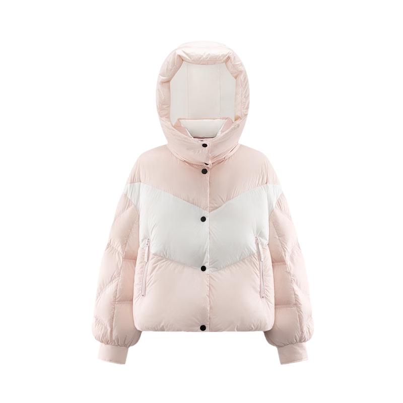 Ailolaiyi Women's Short Puffy Hooded Down Jacket