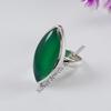 Marquise Green Onyx Ring: Handmade 925 Sterling Silver, December Birthstone