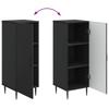 Sideboard In Black 33 X 34.5 X 89.5 Cm Particleboard