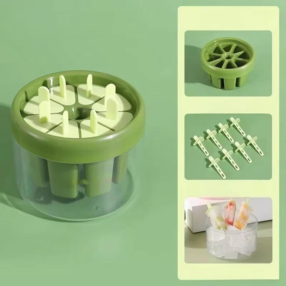 Homemade Ice Pops Mold Clear Base Ice Cube Tray Durable Ice Cream Makers  For Home