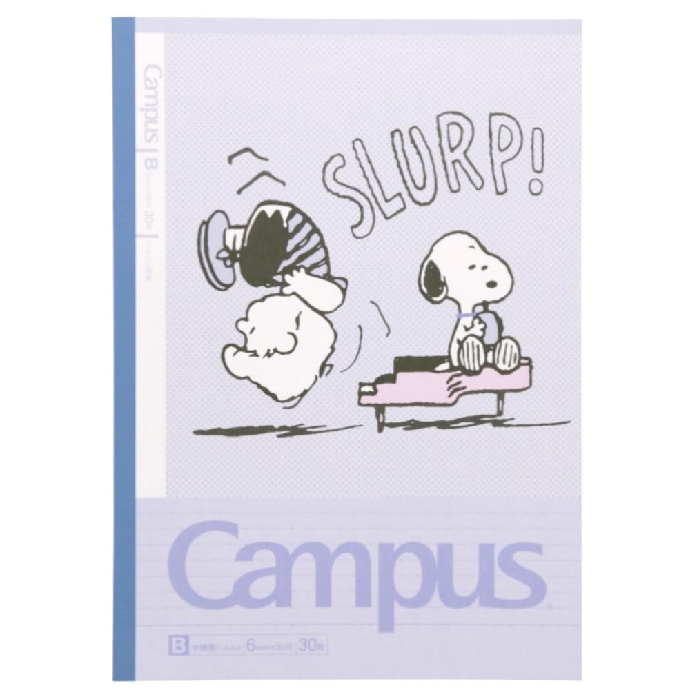 Sunstar Stationery Snoopy Campus Notebook Dot B Ruled Snoopy S2691612 5-Pack